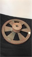 12” cast iron pulley wheel