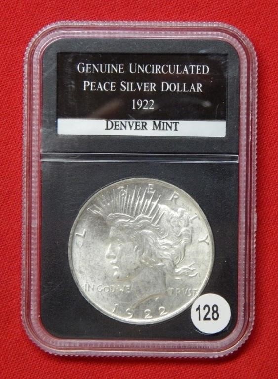 1922 D Peace Silver Dollar    ***