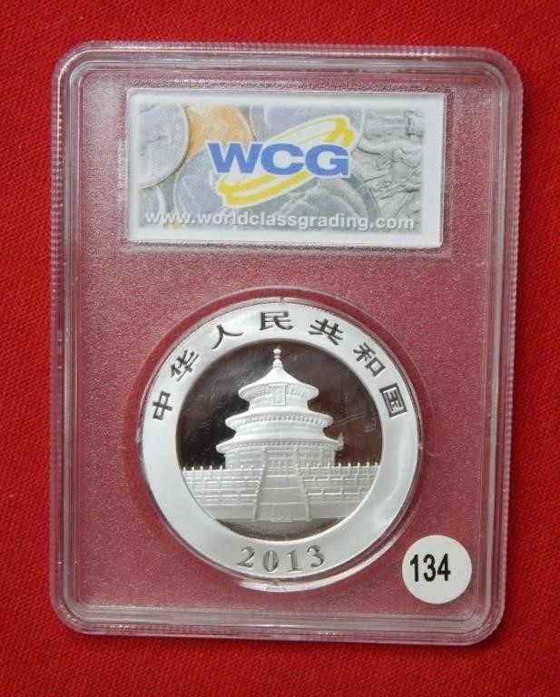 2013 Chinese Panda 10 Yuan 1 Oz Silver  ***