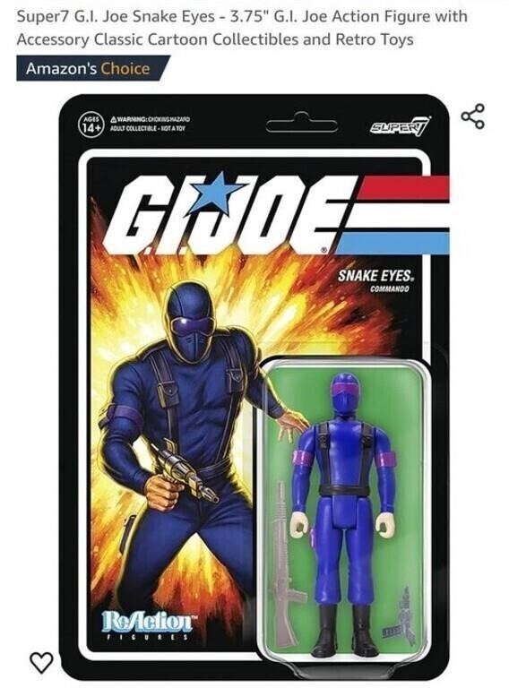 MSRP $8 GIJoe Snake Eyes