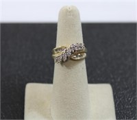 10k gold diamond ring