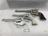 Lot Of 3 Vintage Cap Guns Toys - Wyatt Earp +++
