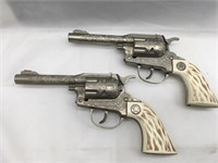 Pair Vintage TEXAN JR Toy Cap Guns