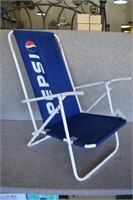 1990s Pepsi Stuff Folding Reclining Beach Chair