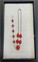 Sterling Silver Jewelry Necklace & Bracelet Set