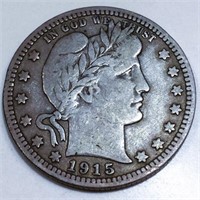 1915 Barber Quarter High Grade