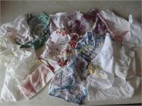10+ vintage handkerchiefs