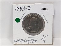 1983-D Washington Quarter