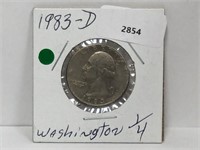 1983-D Washington Quarter