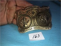 American revolution belt buckle