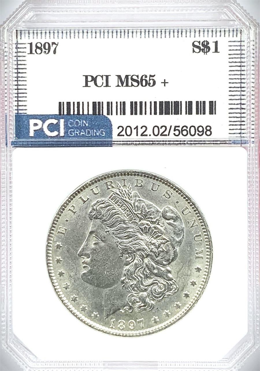 1897 Morgan Silver Dollar MS-65 +