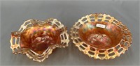 Lot of 2 Blackberry Open Edge baskets - marigold