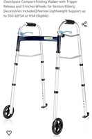 OasisSpace Compact Folding Walker with Trigger