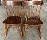 2 Wooden Chairs.  NO SHIPPING    *LYS