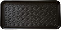 Stalwart All Weather Boot Tray, Black Large