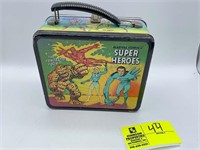 VINTAGE MARVEL COMICS SUPER HEROES LUNCH BOX AND T