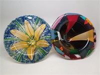 Two Art Glass Bowls