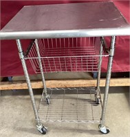Food Service Stainless Steel Rolling Cart