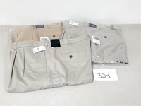 (3) New Men's Brooks Brothers Pants - Size 42 & 44