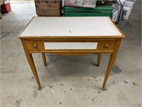 Single Drawer Wooden Desk 34.5"x19"x30.24" Tall