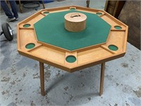 Poker Table With Chips 42.5"x29.5" Tall