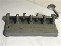 Vintage Wilson Jones Industrial 3 Hole Punch