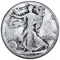 1929-D Walking Half Dollar NICELY CIRCULATED