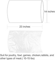 Turkey Shrink Bags,50Pcs 14x23 Inches Clear