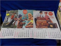 1966 Coca-Cola calendar pages