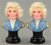 TWO COMPOSITION GEORGE WASHINGTON BUSTS