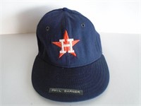 VINTAGE GAME USED PHIL GARNER ASTROS HAT