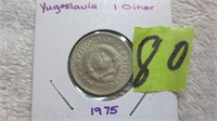 1975 Yugoslavian 1 Dinar