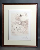 Dali, "Don Quixote," 1975, Etching.