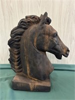 Rustic Horse Head Bust-Very Heavy 17x15-No Ship