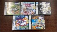 Five Nintendo DS games. Includes crosswords,