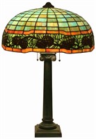 18 in. Gorham Pine Cone Leaded Table Lamp