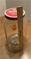Sexton Foods Glass Gallon Jar & Lid