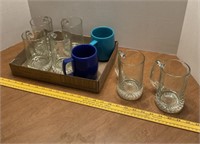 Glass Mugs 6 Matching & More