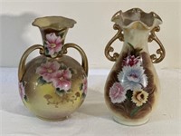 Antique handpainted vases