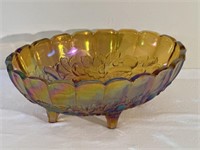 carnival glass centerpiece bowl