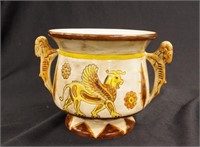 Rare Syrian Assyrian relief 2 handled vase