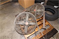 2 Wall Mount Fans - Working