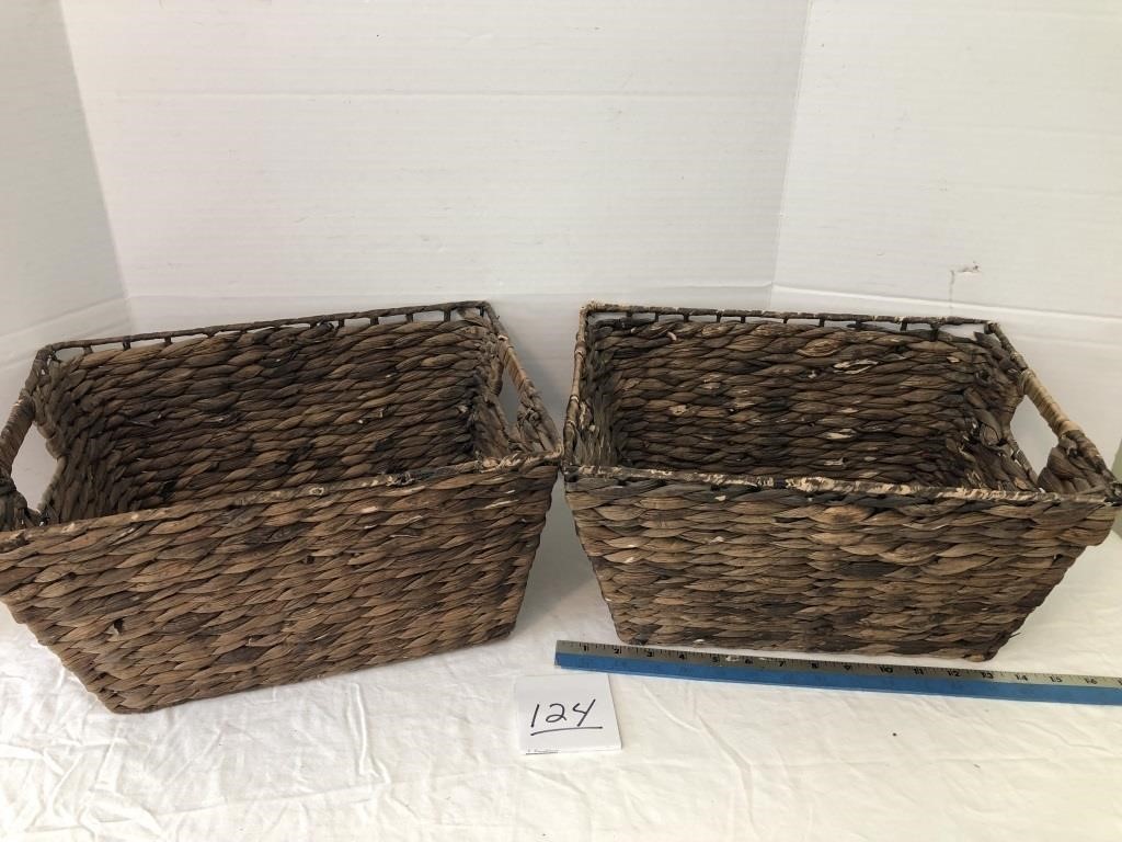 Pair of matching baskets,