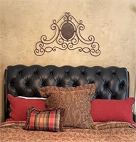 Metal Wall Art over Bed