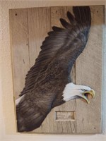 Eagle Wall Picture "Raised Relief"