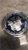 1991 silver American Eagle 1Oz coin