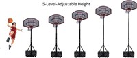 Kids Adjustable Basketball Hoop for 5 to 13 Years