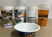 Vintage restaurant cup lot hardees Taco Bell