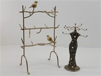 (2) Decorative Jewelry Stands