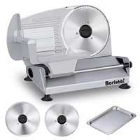 Meat Slicer, 200W Electric Food Slicer with 2 Remo